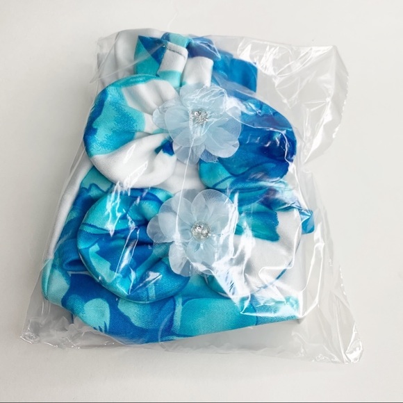 Set Of Tote Bag And Hair Bow For Girls Blue - Picture 3 of 9